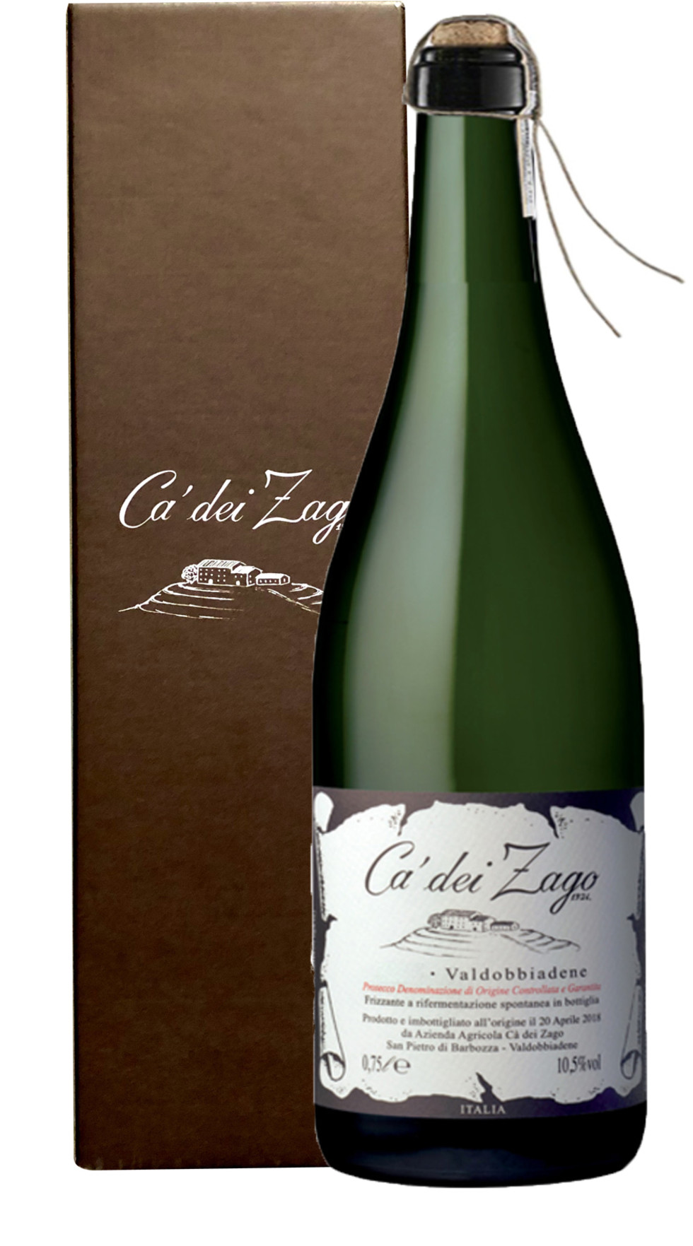 Prosecco Valdobbiadene Col Fondo Ca Dei Zago Magnum 2019 Callmewine