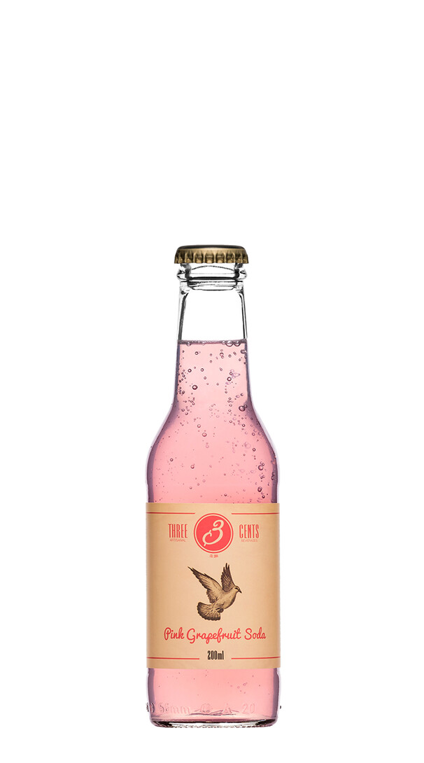 Soda 'Pink Grapefruit' Three Cents (4x20cl)
